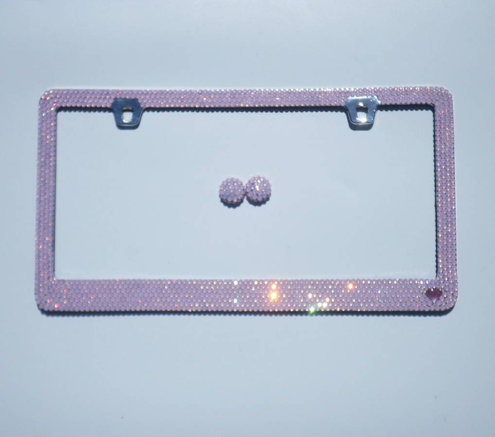 SINGLE COLOR Crystal License Plate Frame - ICY Couture