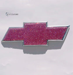 Pink bling bedazzled chevy emblem Chevy Silverado, chevy Tahoe, chevy Suburban, chevy Equinox, chevy Traverse, chevy Malibu