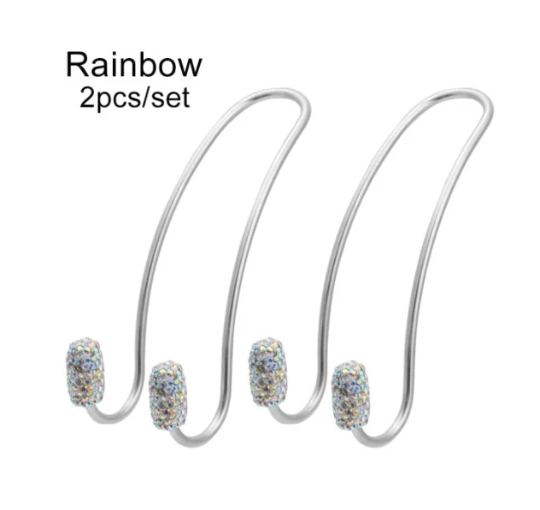 2x Universal Car Bling Hangers Back Seat Crystal Rhinestone Storage Hooks - ICY Couture