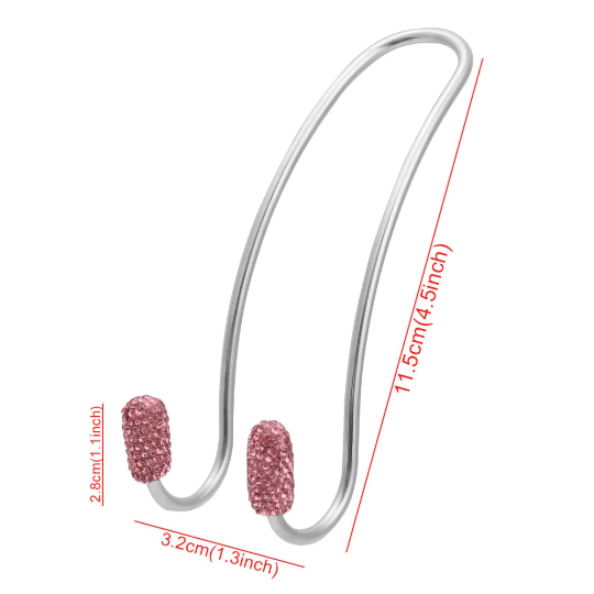 2x Universal Car Bling Hangers Back Seat Crystal Rhinestone Storage Hooks - ICY Couture