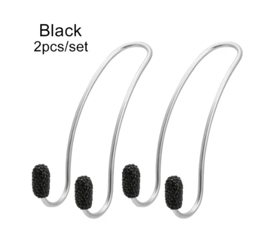 2x Universal Car Bling Hangers Back Seat Crystal Rhinestone Storage Hooks - ICY Couture