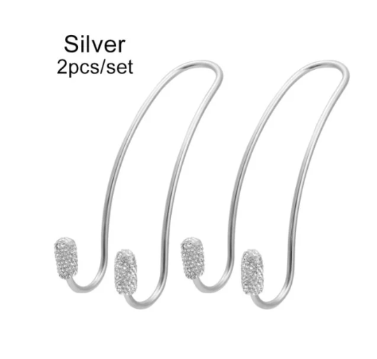 2x Universal Car Bling Hangers Back Seat Crystal Rhinestone Storage Hooks - ICY Couture