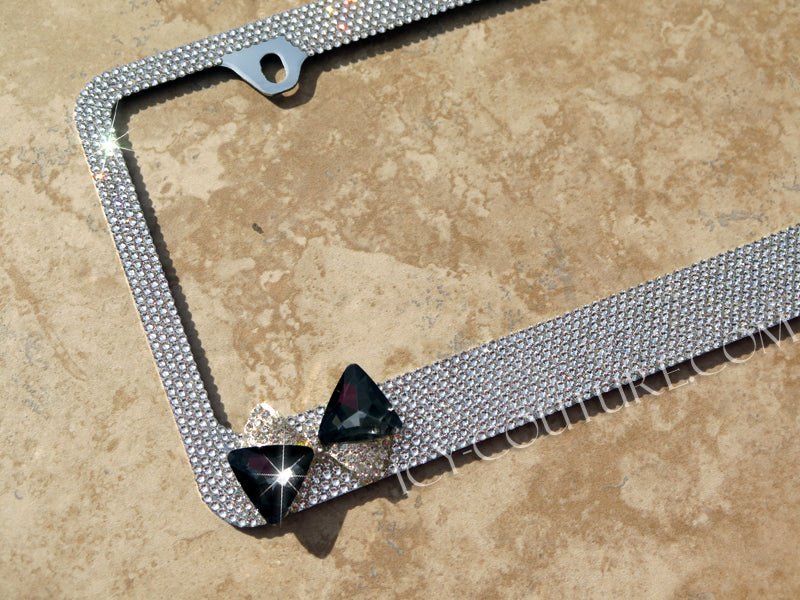 3D SHAPE Crystal License Plate Frame - ICY Couture