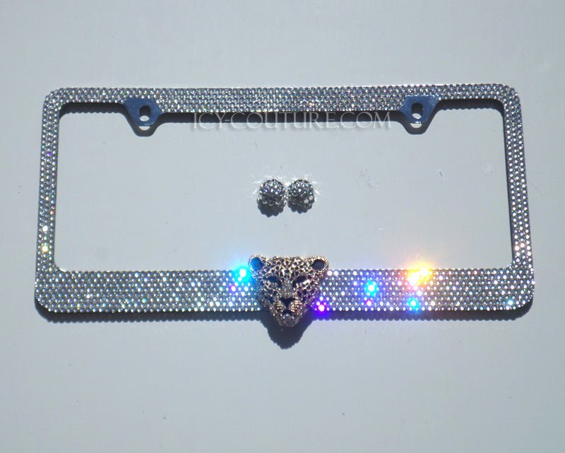 3D SHAPE Crystal License Plate Frame - ICY Couture