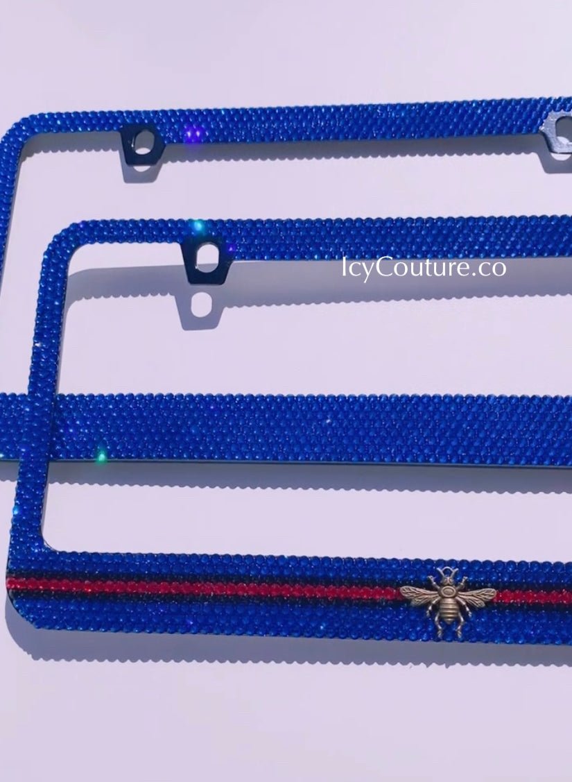 3D SHAPE Crystal License Plate Frame - ICY Couture