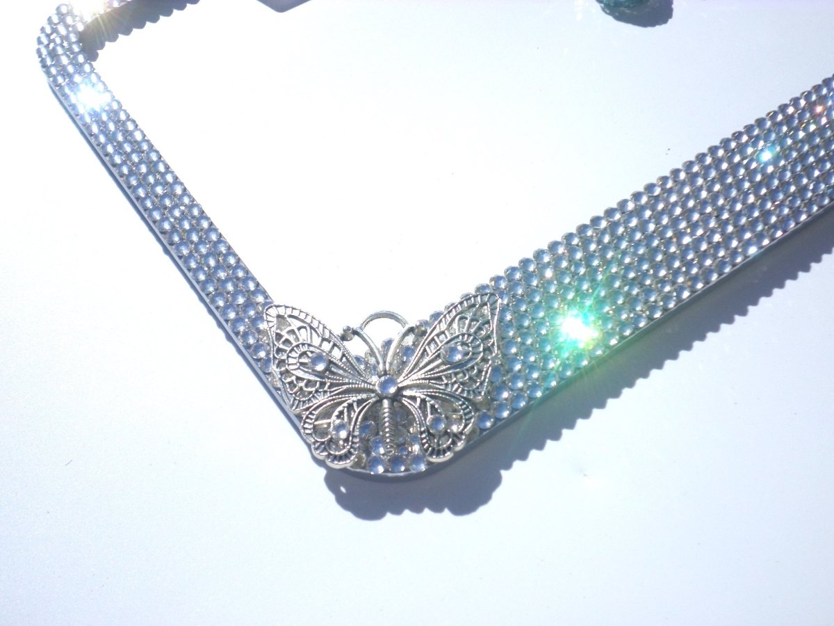 3D SHAPE Crystal License Plate Frame - ICY Couture