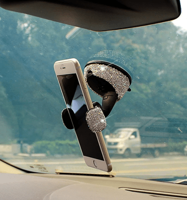 Crystal Bling Universal Car Phone Holder for iPhones & Smartphones - ICY Couture