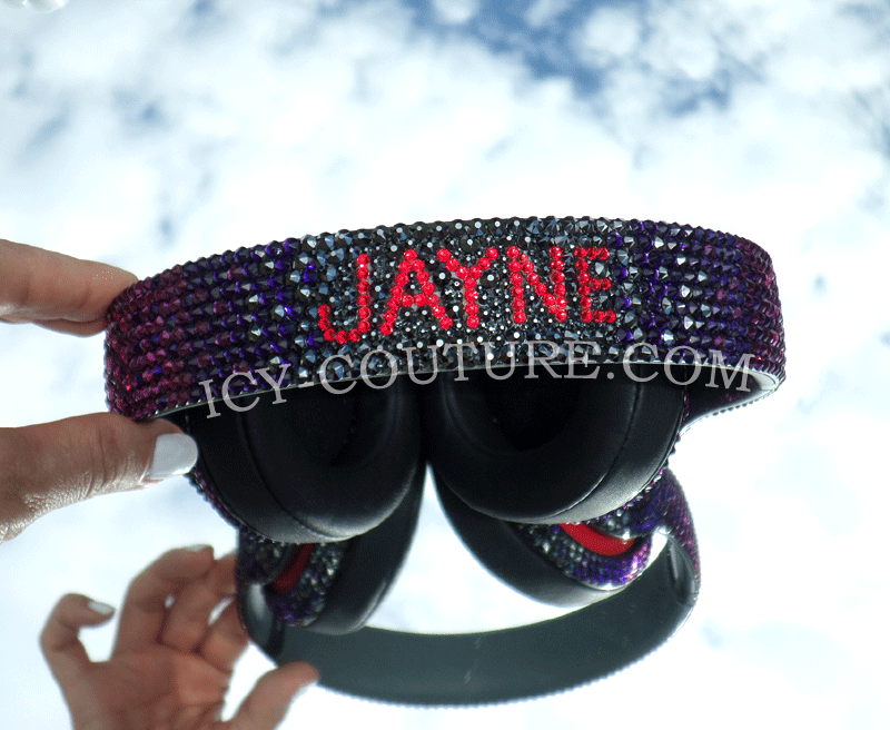 Crystal OMBRE DESIGNS on Headphones - ICY Couture