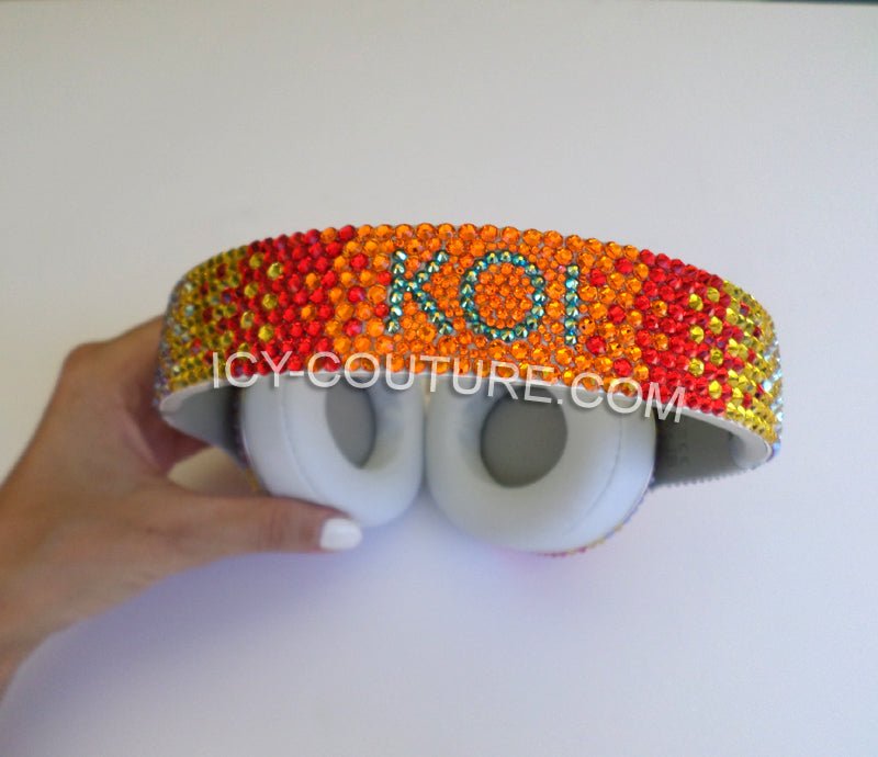 Crystal OMBRE DESIGNS on Headphones - ICY Couture