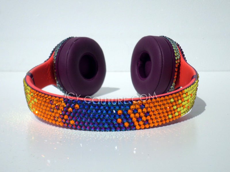 Crystal OMBRE DESIGNS on Headphones - ICY Couture
