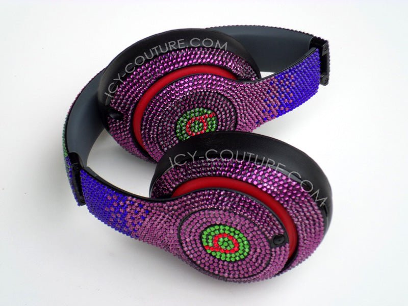 Crystal OMBRE DESIGNS on Headphones - ICY Couture