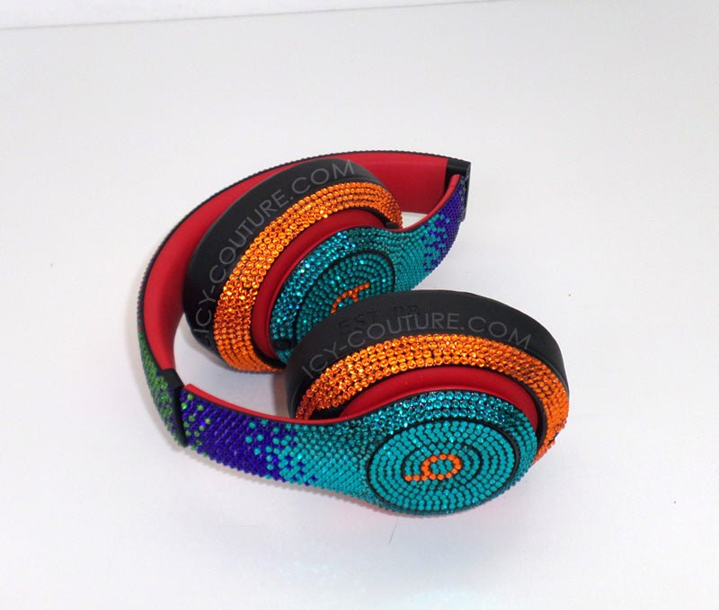 Crystal OMBRE DESIGNS on Headphones - ICY Couture
