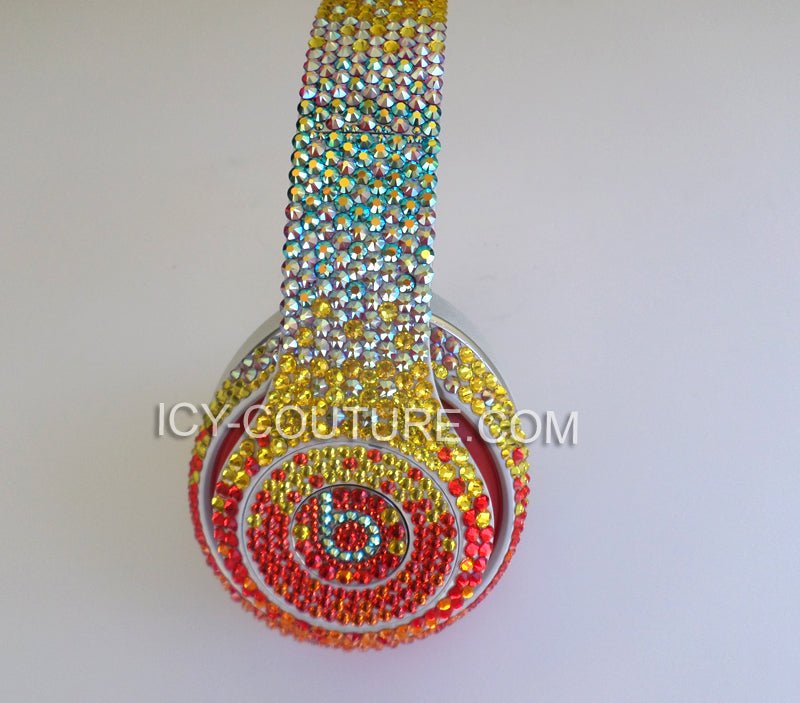 Crystal OMBRE DESIGNS on Headphones - ICY Couture