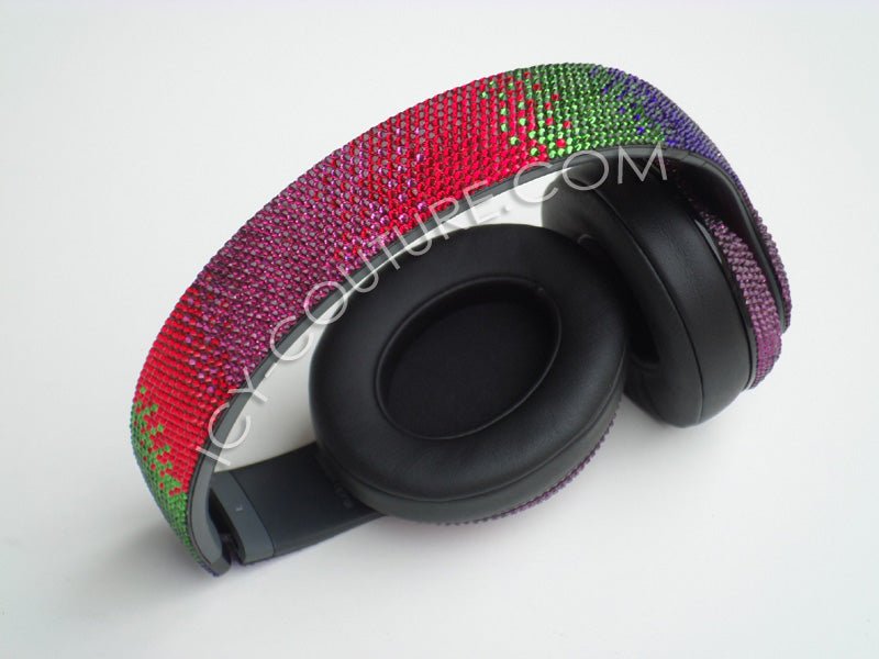 Crystal OMBRE DESIGNS on Headphones - ICY Couture