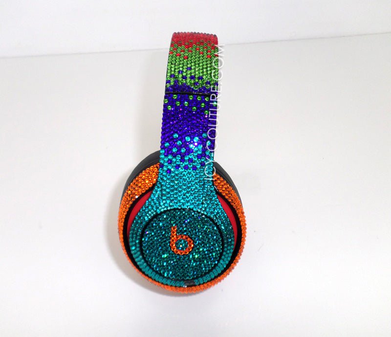 Crystal OMBRE DESIGNS on Headphones - ICY Couture