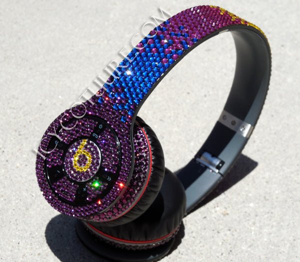 Crystal OMBRE DESIGNS on Headphones - ICY Couture