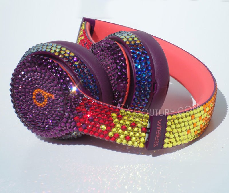 Crystal OMBRE DESIGNS on Headphones - ICY Couture