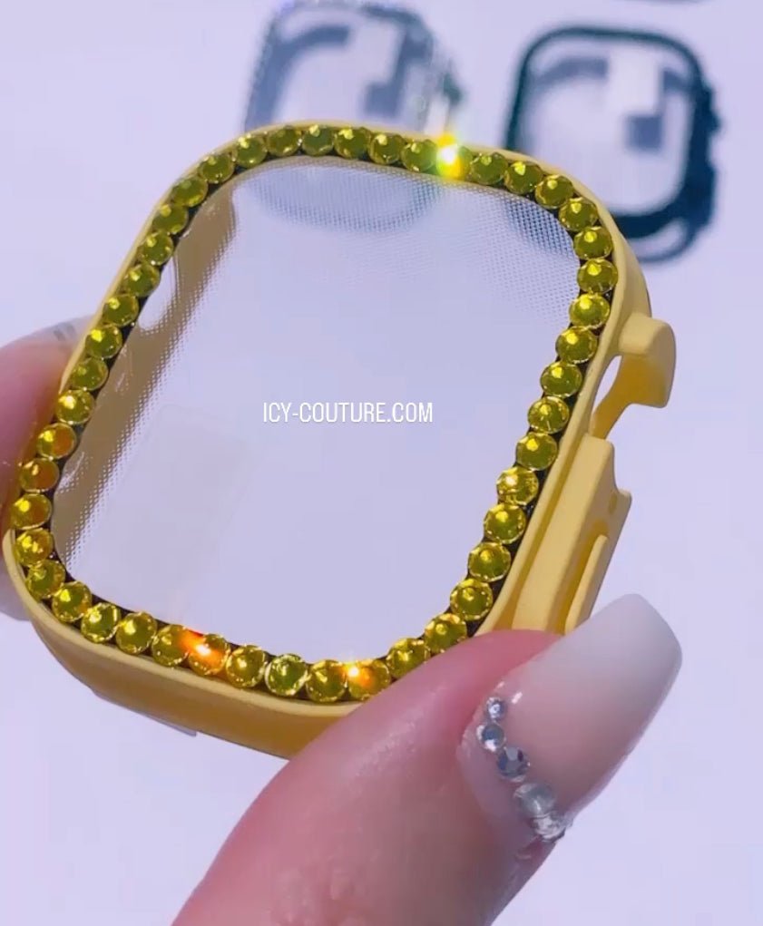 Crystallized Cover for Apple iWatch Ultra 49mm - Happy Yellow - ICY Couture