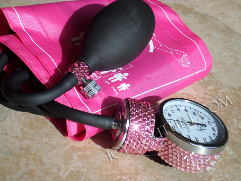 Crystallized with Pink Swarovski Crystals Deluxe BLOOD PRESSURE MONITOR - ICY Couture