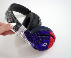 BMW M Bling Beats Headphones Custom Beddazled with Swarovski crystals or premium glass rhinestones by ICY Couture.