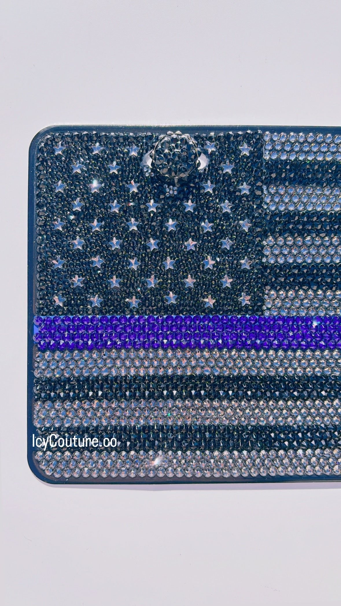 Custom Logo FULLY CRYSTALLIZED License Plate - ICY Couture