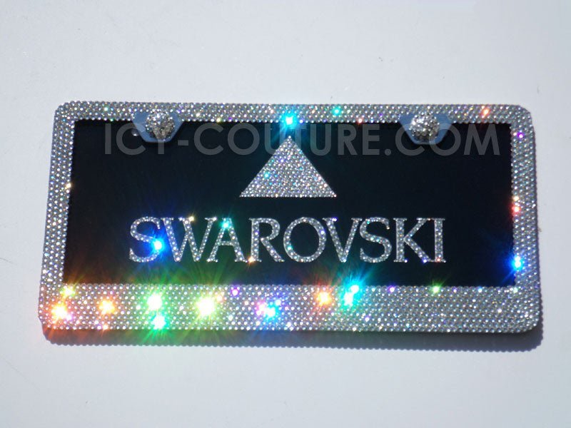 Your Custom BUSINESS LOGO Crystal License Plate - ICY Couture