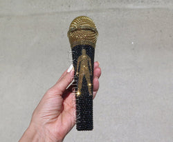 Custom LOGO or SYMBOL Crystallized Microphone. - ICY Couture