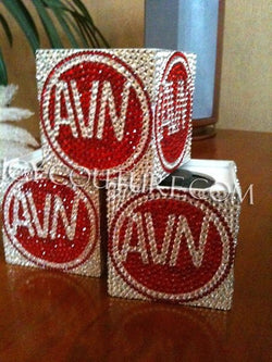 Custom MIC FLAG Crystallized with Your Logo. - ICY Couture