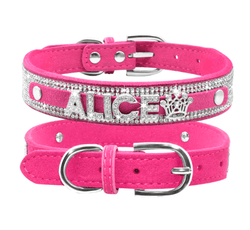 Custom Name Rhinestone Collar With Bling. - ICY Couture