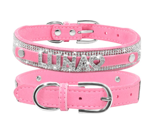 Custom Name Rhinestone Collar With Bling. - ICY Couture