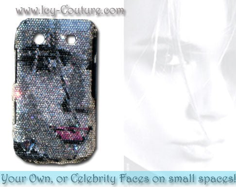 CUSTOM PORTRAIT Bling Laptop Cover Design - ICY Couture