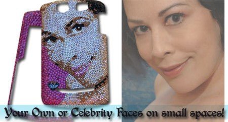 CUSTOM PORTRAIT Bling Laptop Cover Design - ICY Couture