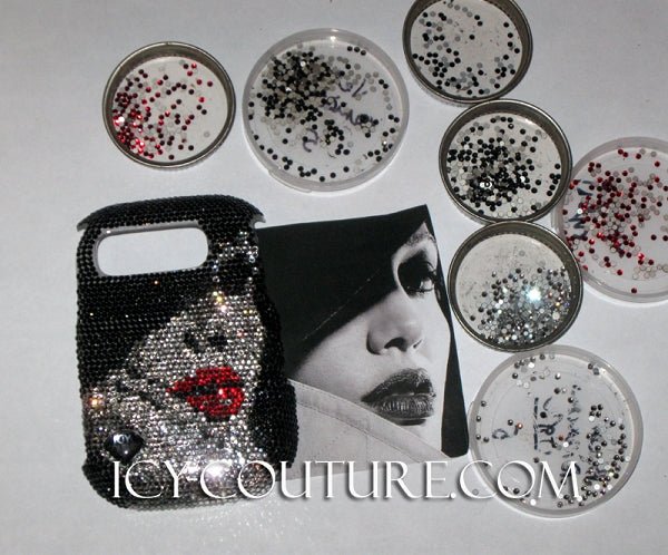 CUSTOM PORTRAIT Bling Laptop Cover Design - ICY Couture