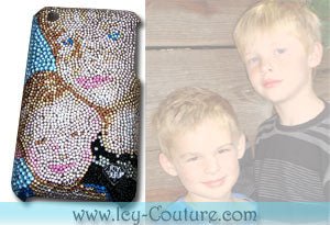 CUSTOM PORTRAIT Bling Laptop Cover Design - ICY Couture