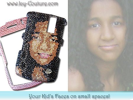 CUSTOM PORTRAIT Bling Laptop Cover Design - ICY Couture