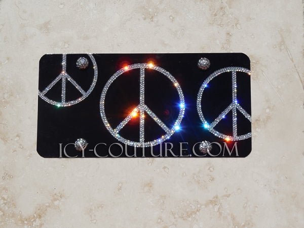 CUSTOM SYMBOL Crystallized License Plate - ICY Couture