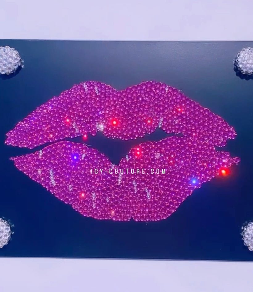 CUSTOM SYMBOL Crystallized License Plate - ICY Couture