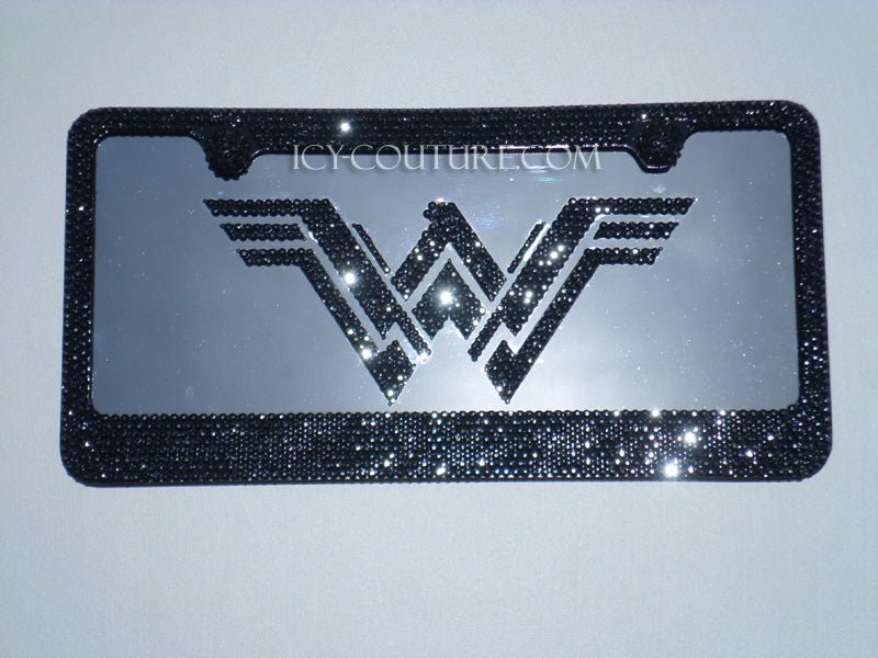 CUSTOM SYMBOL Crystallized License Plate - ICY Couture