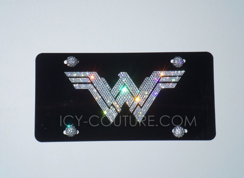 CUSTOM SYMBOL Crystallized License Plate - ICY Couture