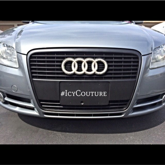 Installed ICY Couture Audi Bling Emblem on the grille of an audi.