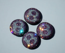 Bentley Rim Caps Replacement emblems custom bedazzled with Swarovski Crystals