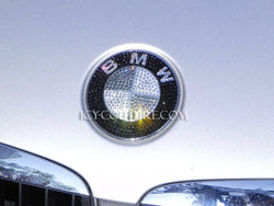 Silver Bling BMW emblems crystallized with Swarovski Crystals by ICY Couture.