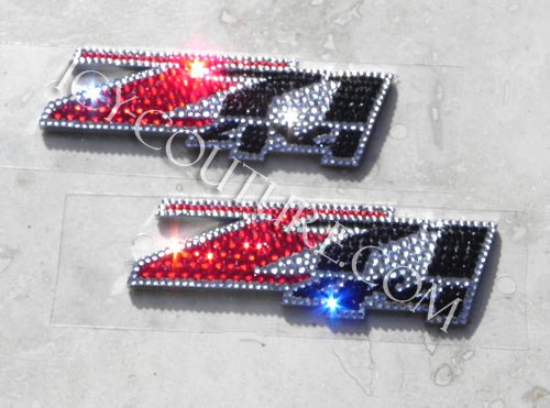 Bling Chevy Z71 fender letters Emblems set Custom Crystallized with Swarovski Crystals by ICY Couture