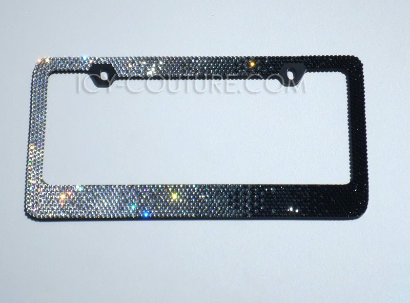 EUROPEAN SIZE Crystal License Plate Frame - ICY Couture