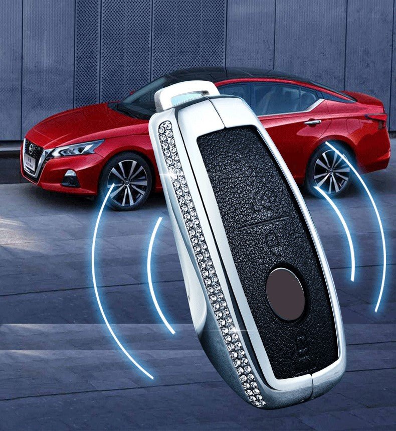 Fits Mercedes-Benz Smart Car Key - Crystal Bling Key Cover - Pink, Black, White - Style A - ICY Couture