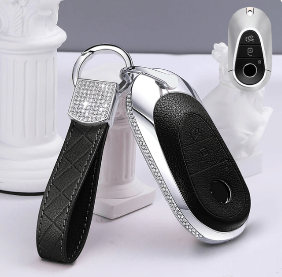 Fits Mercedes Car Key Cover for EQS-Class - Red, Pink, Black - ICY Couture