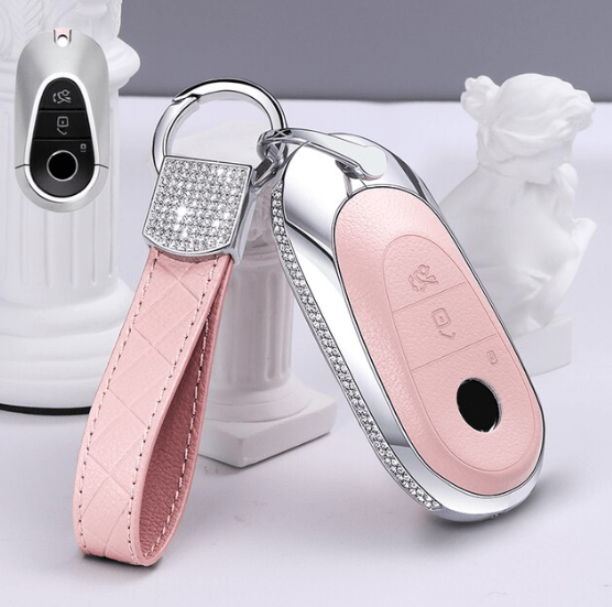 Fits Mercedes Car Key Cover for EQS-Class - Red, Pink, Black - ICY Couture