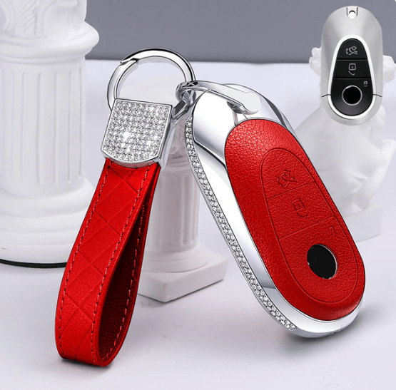 Fits Mercedes Car Key Cover for EQS-Class - Red, Pink, Black - ICY Couture