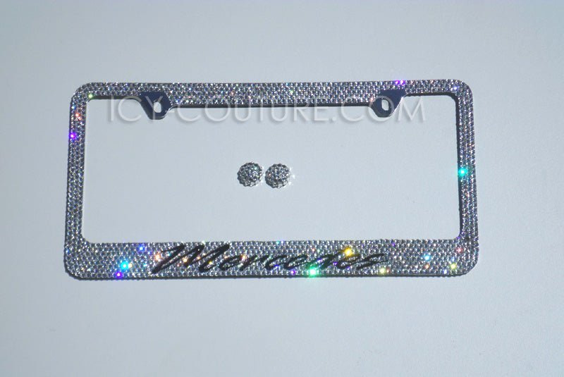 For Mercedes Rhinestone Bling License Plate Frame - ICY Couture