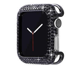 Fully Crystallized Cover for Apple iWatch: Rose Gold, Silver, Black - 38mm to 45mm. - ICY Couture